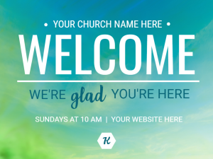 Welcome Church Sign