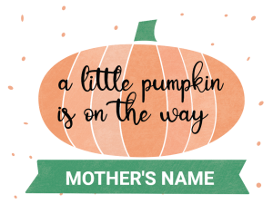 Baby-Announcement -Pumpkin